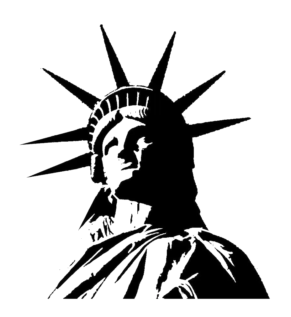 Statue of Liberty 3D render, realistic effect, high-resolution png